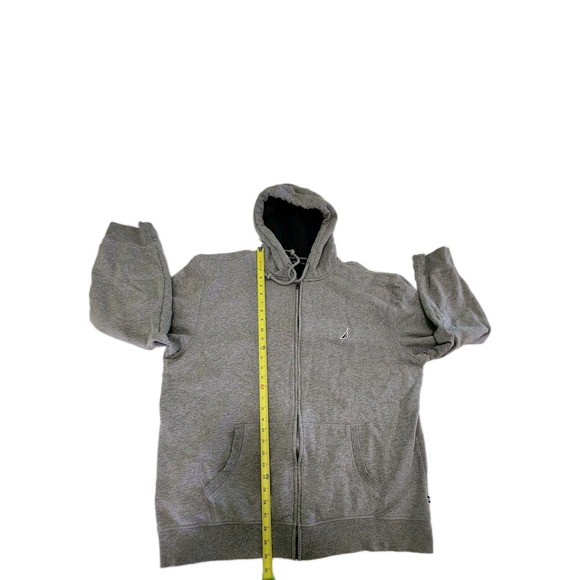 Nautica 2XL Gray/ Hoodie Jacket/ Zip Up With Pockets. - Picture 3 of 7